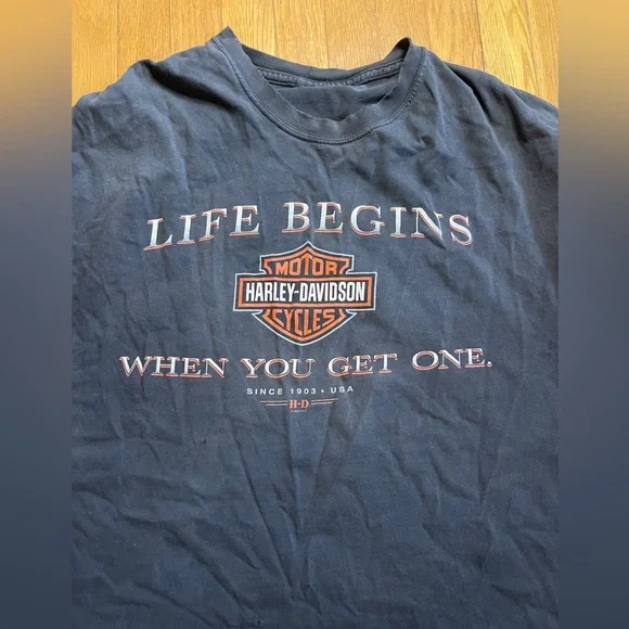 Y2k Vintage Sleeveless Harley Davidson Cut Off T Shirt - Picture 6 of 10